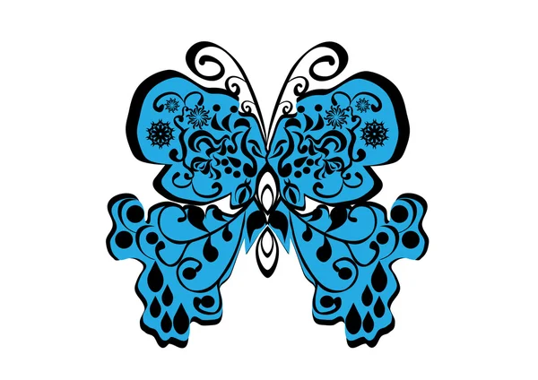 Метелик на ізольованому фоні — стоковий вектор
