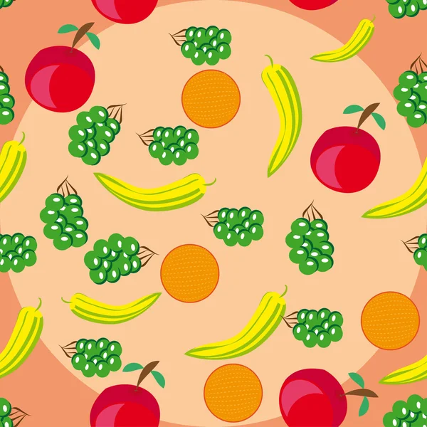 과일와 추상 패턴 — 스톡 벡터