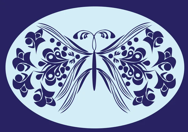 Πεταλούδα σε απομονωμένες φόντο — Διανυσματικό Αρχείο