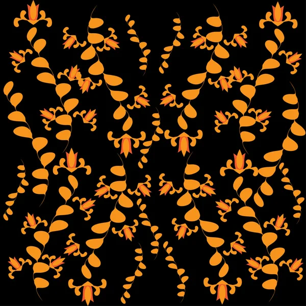 Cadre avec plante ornée — Image vectorielle