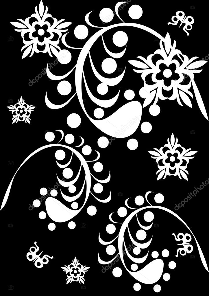Abstract floral ornament
