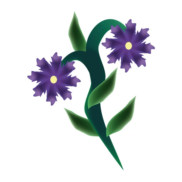 Één bloem — Stockvector