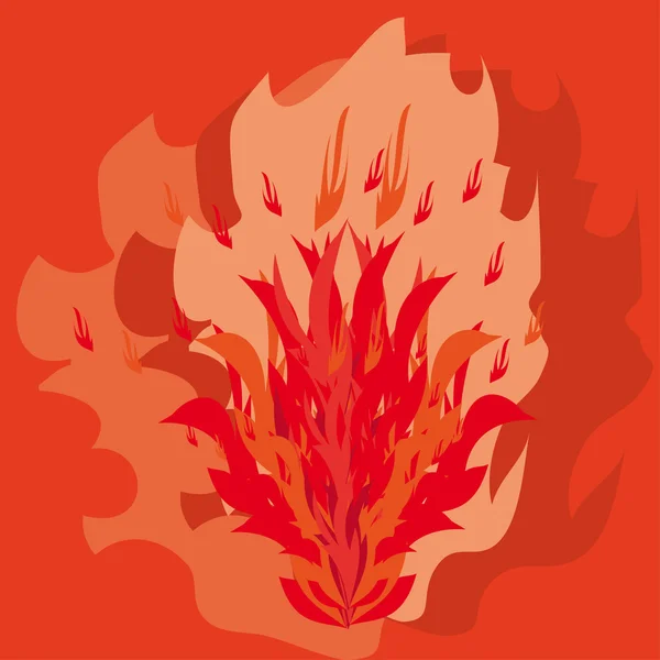 Фон с огнем — стоковый вектор