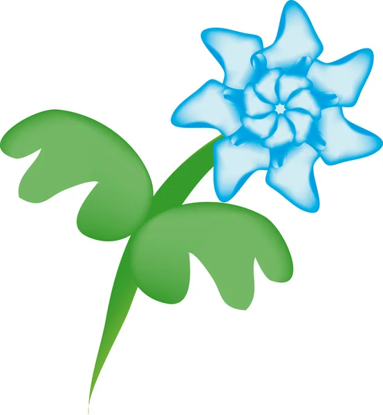 Siatki kwiat na białym tle — Wektor stockowy