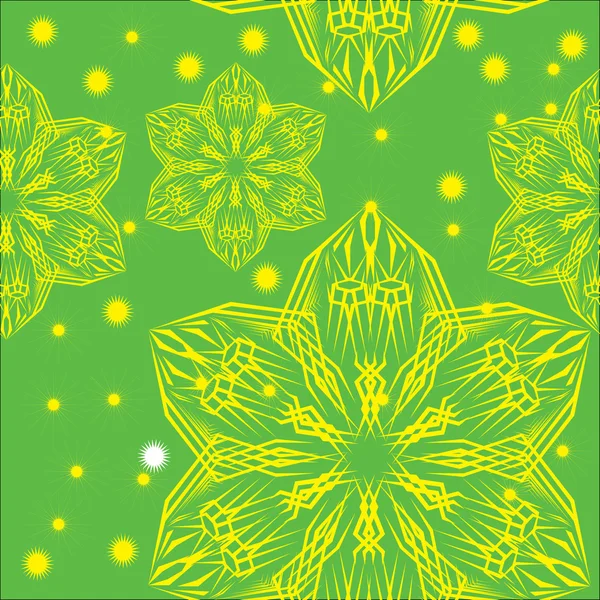 Patrón abstracto con flores — Vector de stock