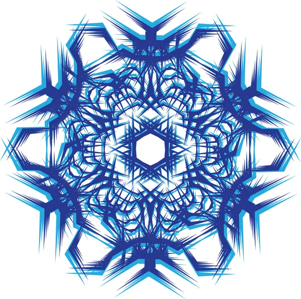 Абстрактний ізольований вектор сніжинка — стоковий вектор