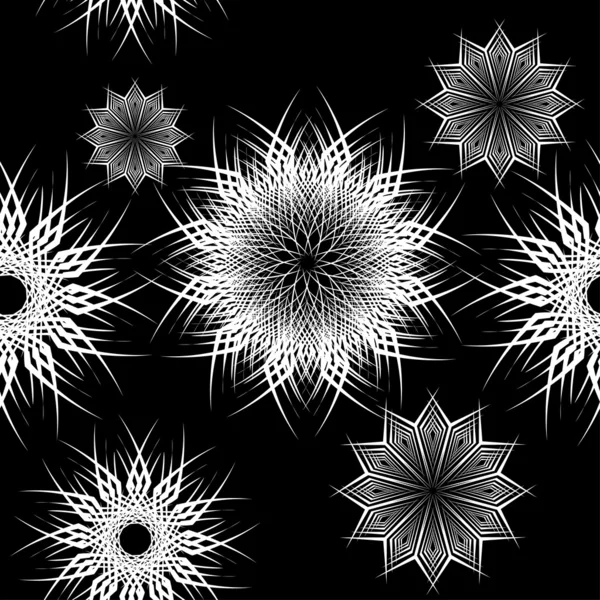 Абстрактний візерунок з квітами — стоковий вектор