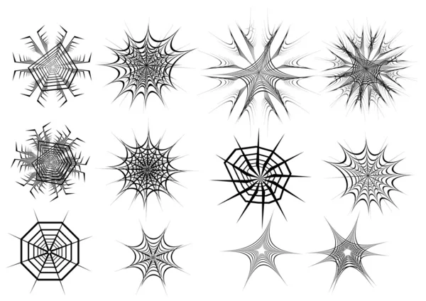 Set of spider web — Stock Vector