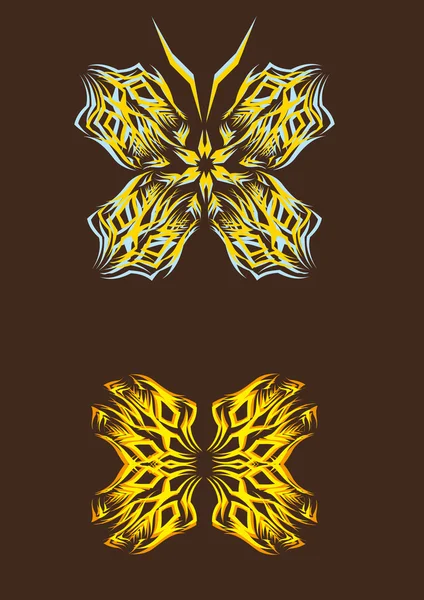 Papillon sur fond isolé — Image vectorielle