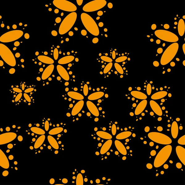 Abstract pattern with flowers — Stock Vector