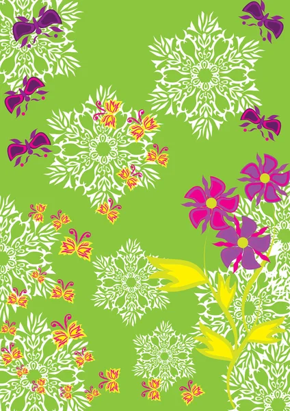 Abstract floral ornament — Stockvector