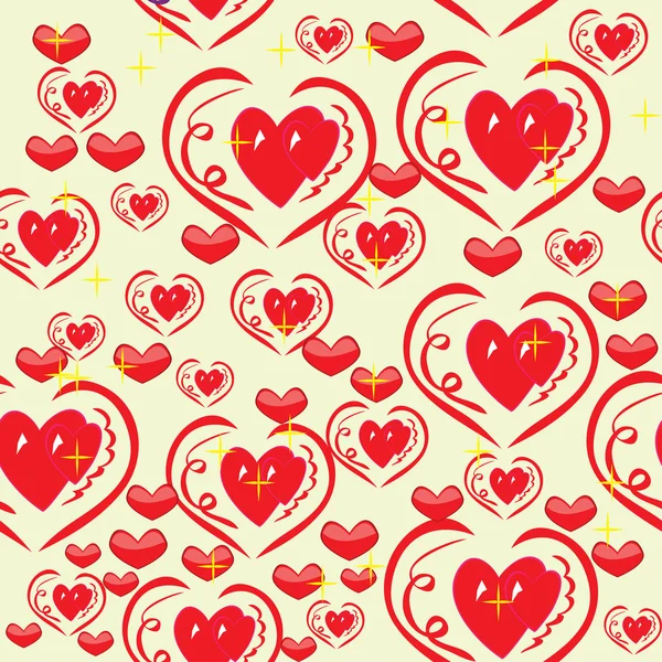 Αφηρημένη μοτίβο καρδιές — Διανυσματικό Αρχείο