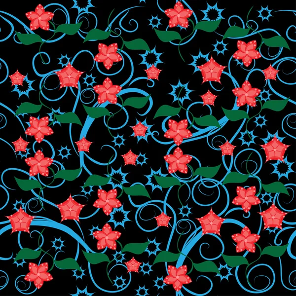Абстрактный фон с цветами — стоковый вектор