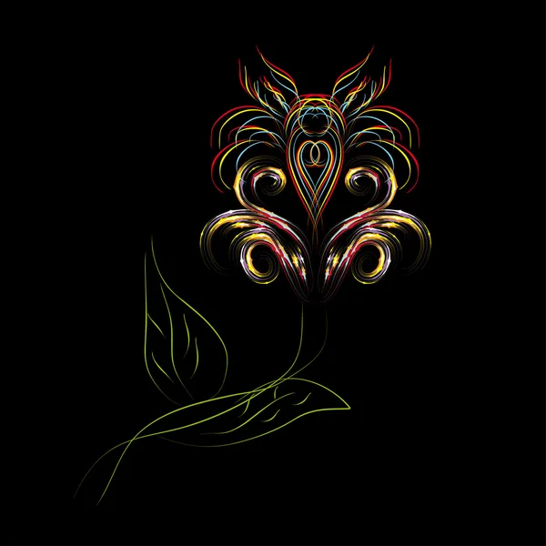 Fleur isolée — Image vectorielle