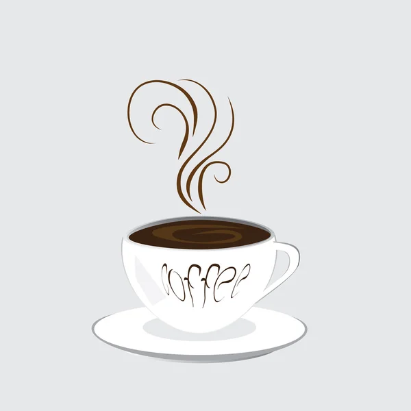 De vector geïsoleerde beker uit koffie — Stockvector