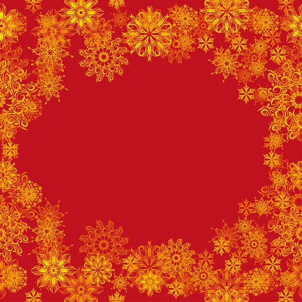 Marco floral de invierno — Archivo Imágenes Vectoriales