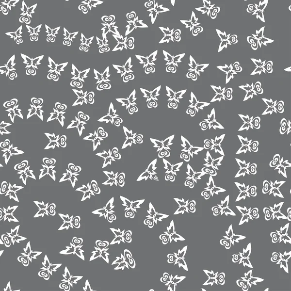 Abstract naadloos patroon met vlinders — Stockvector