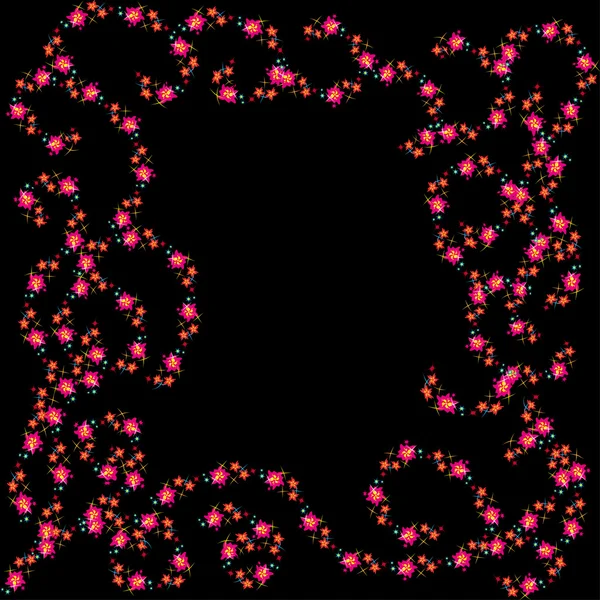 Motif abstrait sans couture avec des fleurs — Image vectorielle
