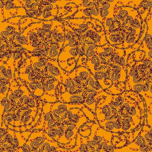 Patrón inconsútil abstracto con flores — Archivo Imágenes Vectoriales