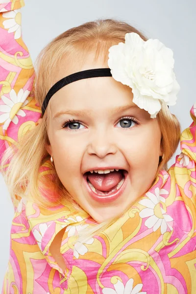 Veselá holčička — Stock fotografie