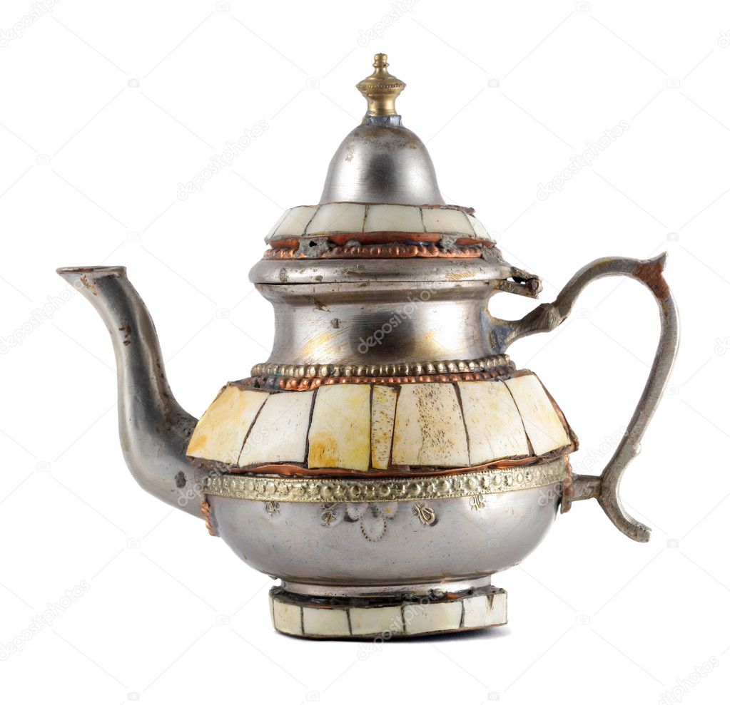 Vintage rusty teapot