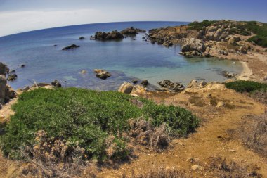 Sardunya Adası İtalya manzara