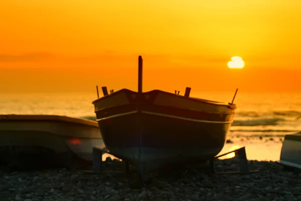 Pôr do sol, praia , — Fotografia de Stock