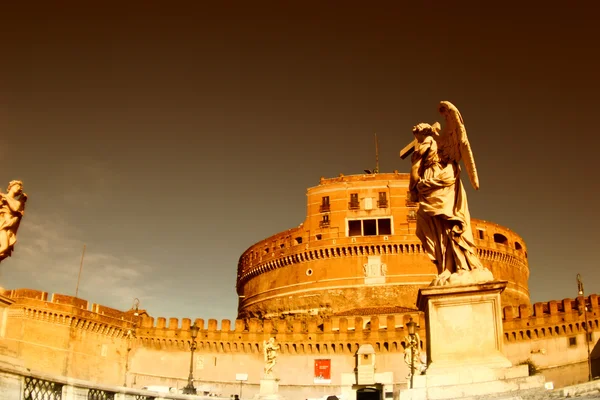 Roma Castel Sant'Angelo, il Mausoleo di Adriano — Foto Stock