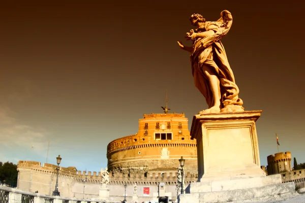 Рим замку Сант-Анджело, Мавзолей Адріана — стокове фото