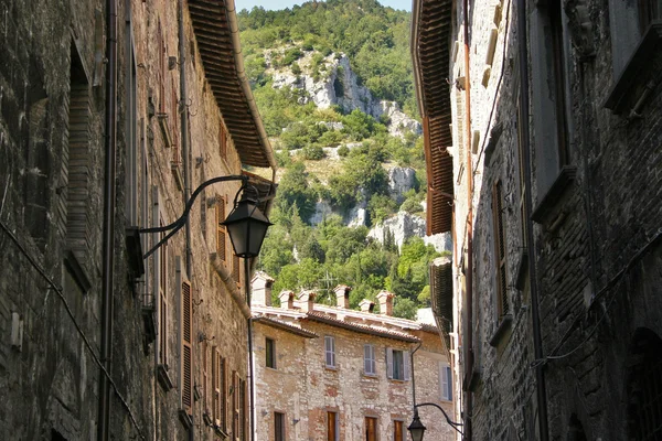Gubbio, umbria, itally manzara, — Stok fotoğraf