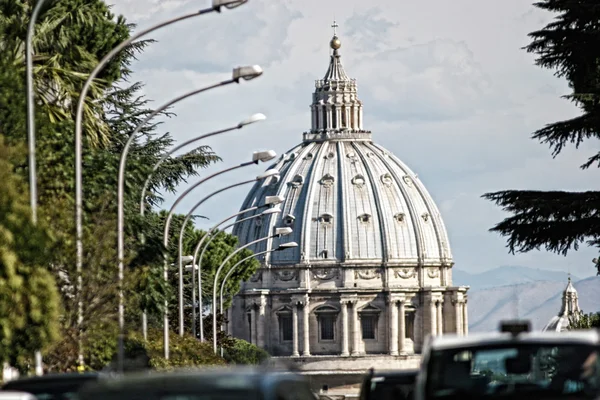 St Peters kupol Roma Stockfoto