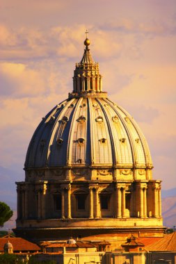 St. Peter's dome Roma clipart