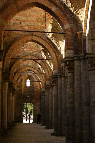 圣加尔加诺修道院意大利，托斯卡纳区 — 图库照片