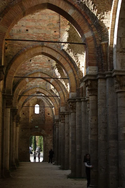 圣加尔加诺修道院意大利，托斯卡纳区 — 图库照片