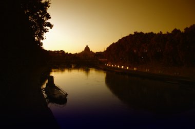 gün batımı Roma Bazilikası St Peter