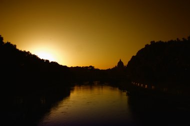 gün batımı Roma Bazilikası St Peter