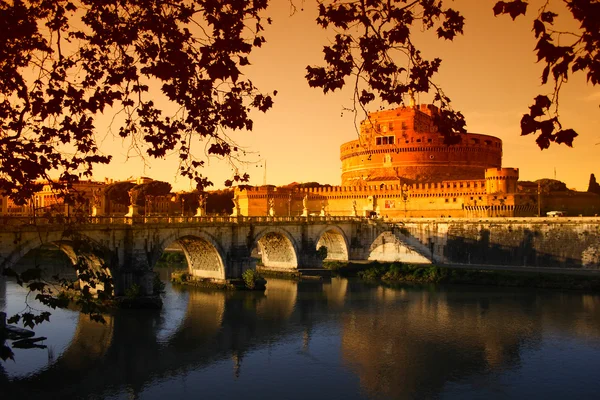 Roma "Castel Sant Angelo" (o Mausoléu de Adriano ) — Fotografia de Stock