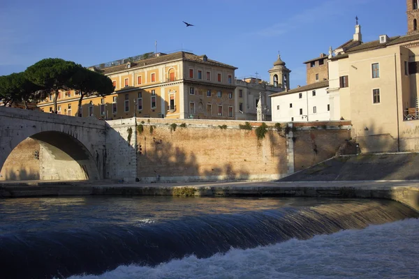 Rom floden Tibern — Stockfoto