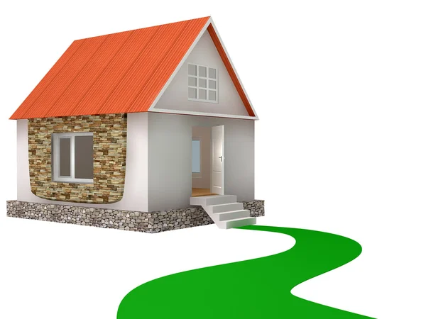 Stock image 3d house