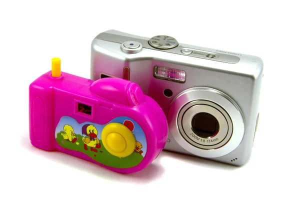 A digitális és a gyermekek kamera — Stock Fotó