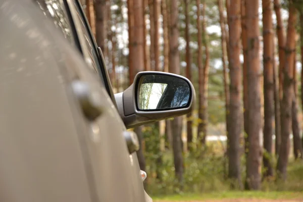 Automobilové boční zrcadlo — Stock fotografie