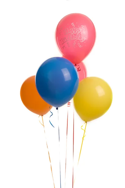 Five Happy Birthday Ballons — Stock Photo, Image