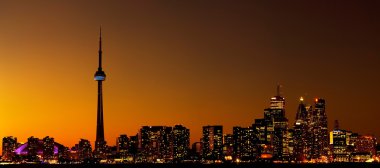 Toronto şehir manzarası şehir merkezi