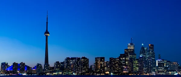 Toronto skyline noite — Fotografia de Stock