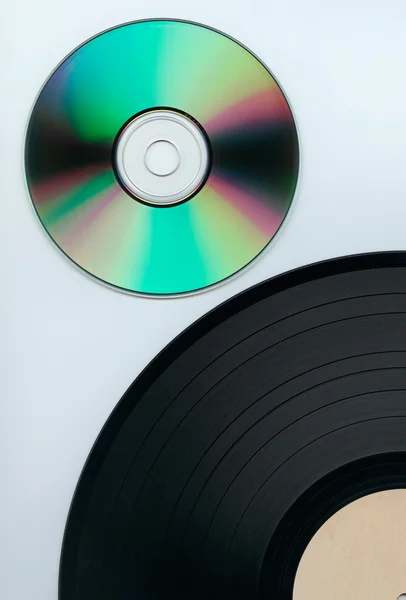 Record en cd — Stockfoto