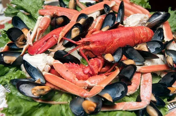 Prato de frutos do mar — Fotografia de Stock