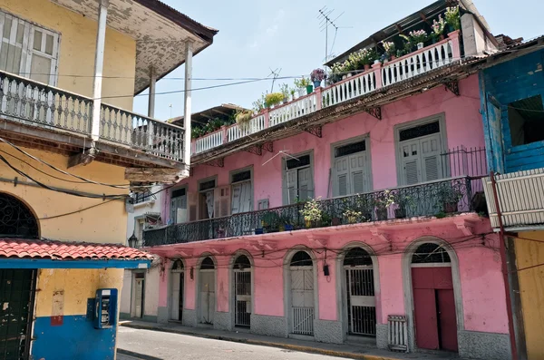 Oude huizen van Panam stad — Stockfoto