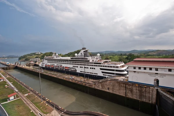 Panama canal Miraflores locks — Stock Photo, Image