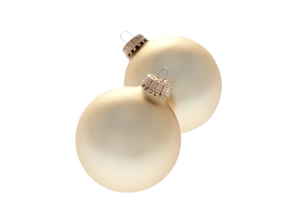 stock image Traditional Christmas Balls on white background