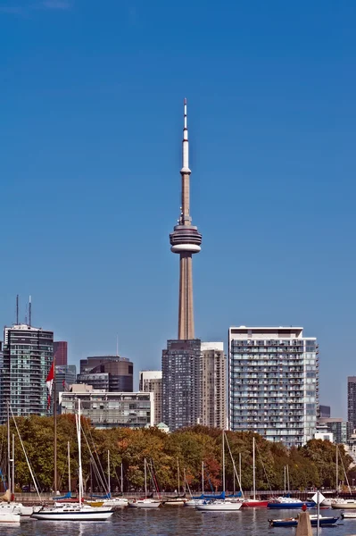 Городская панорама высотных зданий в Торонто — стоковое фото